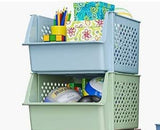Skywin Plastic Stackable Storage Bins for Pantry - Stackable Bins For Organizing Food, Kitchen, and Bathroom Essentials with 4-Pack, 8-Pack, 24-Pack, and 50-Packs