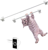 Skywin Magnetic Towel Holder for Refrigerator - 2 Pack Magnetic Curtain Rods for Metal Door with Adjustable Length