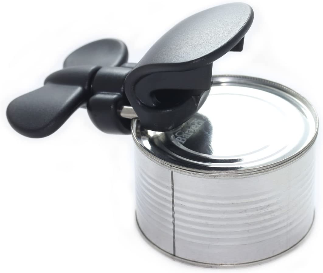 Manual Tin Can Opener Smooth Edge Safe Cut Bottle Lid Cover Stainless Steel