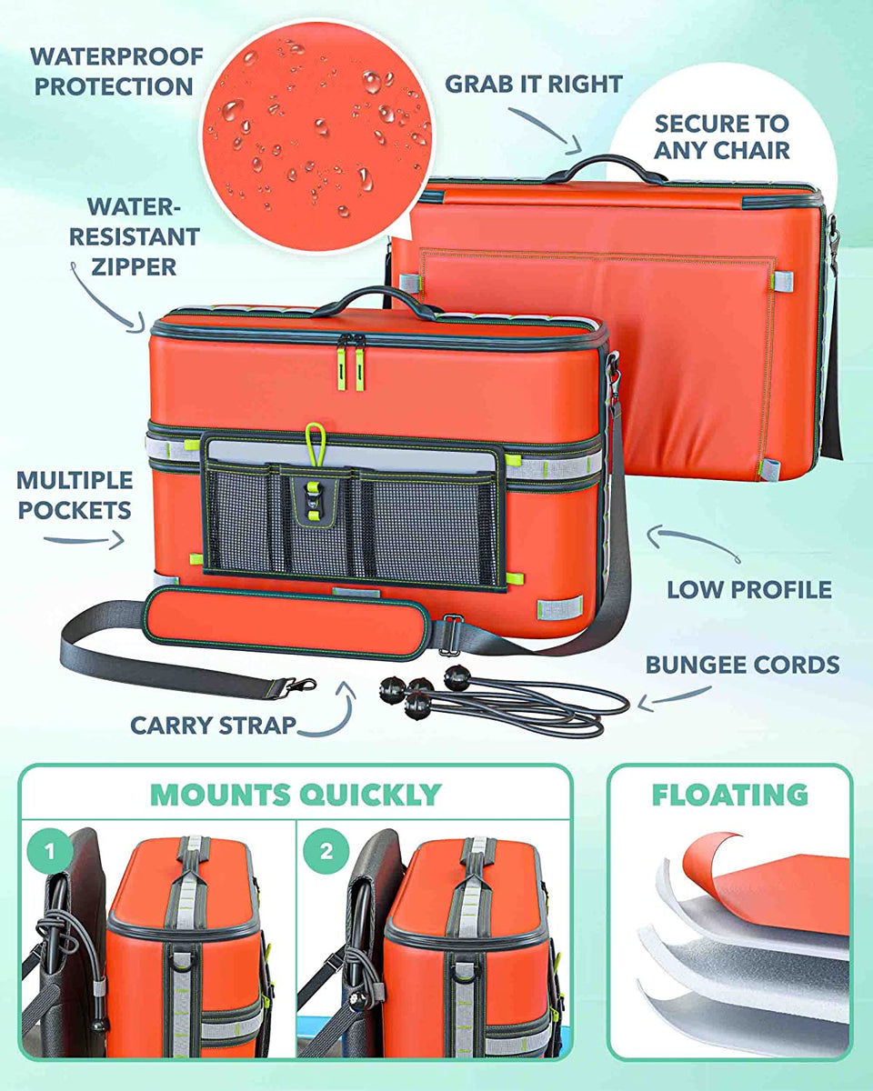 Skywin Kayak Cooler Behind Seat Waterproof Kayak Seat Back Cooler fo