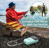 Skywin Fish Aerator Pump - Rechargeable Battery Powered Aquarium Air Pump - Portable Bait Aerator for Transporting Fish, Outdoor Fishing, Traveling, Moving, Bait Cooling, and Power Outages