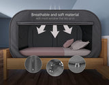 Privacy Pop Bed Tent Twin - Pop Up Privacy Tent for Twin Bed, Collapsible, Breathable, Light Reducing Pongee Bed Canopy for Warm and Cozy Night