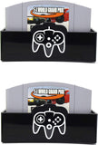 Skywin N64 Game Storage - N64 Game Holder Fits and Organizes N64 Cartridges - Simple and Stylish Design to Show Off Your Game Collection