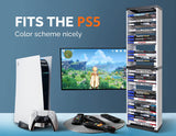 Skywin PS5 Game Holder Game Storage Organizer - 36 CD Game Holder Disk Tower for PS5 - Game Box Storage Tower