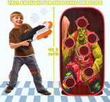 Skywin Shooting Target for Nerf with Catch Net - Practice Zombie Targets for Shooting - Compatible with Nerf Targets for Kids (Zombie)