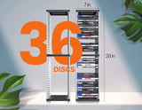 Skywin PS5 Game Holder Game Storage Organizer - 36 CD Game Holder Disk Tower for PS5 - Game Box Storage Tower