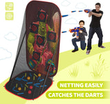 Skywin Shooting Target for Nerf with Catch Net - Practice Zombie Targets for Shooting - Compatible with Nerf Targets for Kids (Zombie)