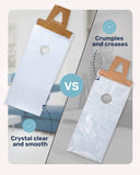 Skywin Clear Plastic Door Hanger Bags 6 x 19 inches - Protects Flyers, Brochures, Printed Materials - Waterproof and Secure Door Knob Hanger