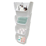 Tidyfriend Plastic Stackable Storage Bins for Pantry (Oval) - Stackable Bins For Organizing Food, Kitchen, and Bathroom Essentials