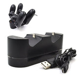 Skywin PS4 Controller Charging Dock - Dual Controller Charger for Playstation 4 Dual Shock Controllers - Charge two PS4 Controllers Simultaneously