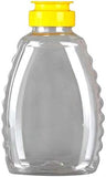 Skywin Honey Jar - Clear Plastic Squeeze Honey Bottles and Honey Container Dispenser with Flip Lid and Seal (10 pack of 16oz and 10 pack of 32oz)…