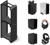 Skywin VR Headset & Video Game Organizer - 24 CD Game Disk Tower, VR / Headset Hanger, and Vertical Stand for PSVR