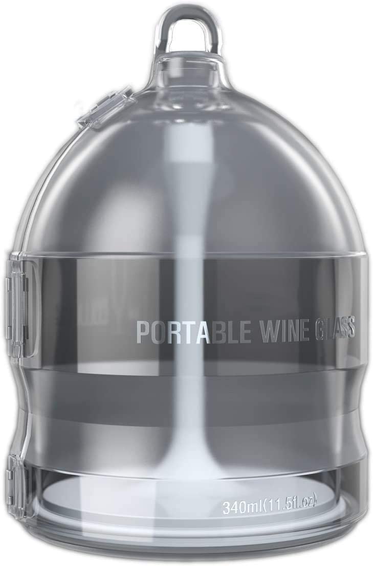 Xpack Unique Wine Glass in Special Case, Unbreakable, Compact Design, Durable to Carry Around, Outdoor, Travel, Camping, Great Gift