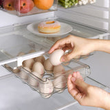 Skywin Refrigerator Egg Drawer - Snap-on Egg Holder for Refrigerator Organizes and Protects Eggs - Adjustable and Space Saving Egg Storage Container For Refrigerator