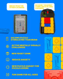 Skywin Klotski Puzzle Game - 500 Entertaining Fun & Mind Training IQ Puzzles - Unblock Super Slide Electronic Sliding Puzzle Brain Game Toy for Kids & Adults