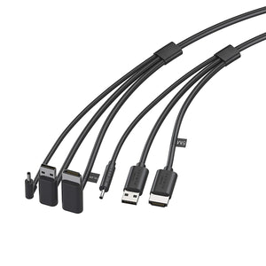 Skywin 3-in-1 Round HTC Vive Compatible Cable - Replacement for HTC Vive 3 in 1 HDMI+USB+DC 5 Meter Cable for Linkbox and Headset Connection (16 Foot)