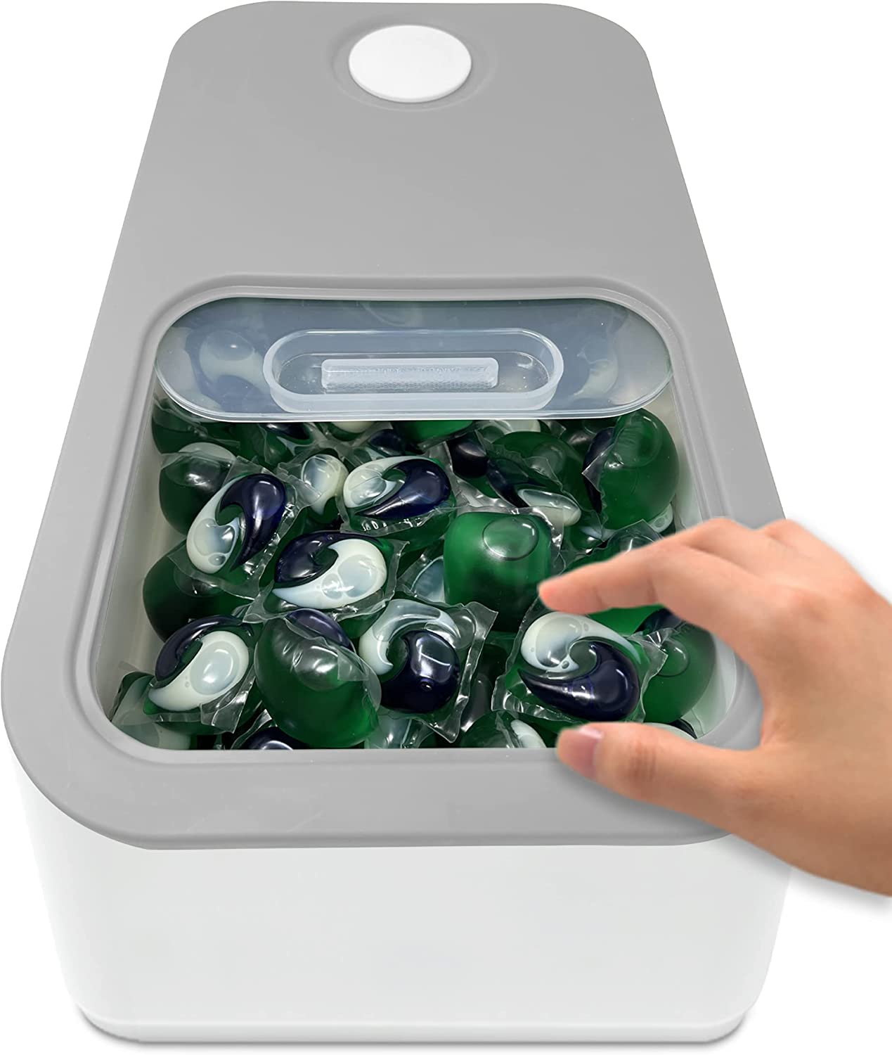 Skywin Laundry Pod Container with Sliding Lid