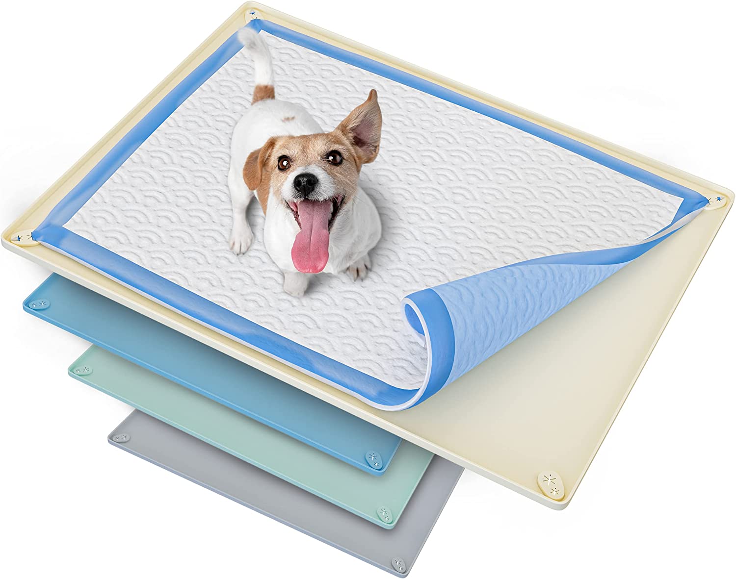 Skywin Pee Pad Holder No Spill and Leaks Silicone Puppy Pad Holder Skywin Design