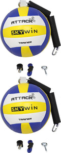 Skywin Volleyball Spike Trainer - Volleyball Training Equipment Improves Spiking, Serving, and Arm Swings - Connects Easily to Basketball Goals, Ceilings, High Hooks