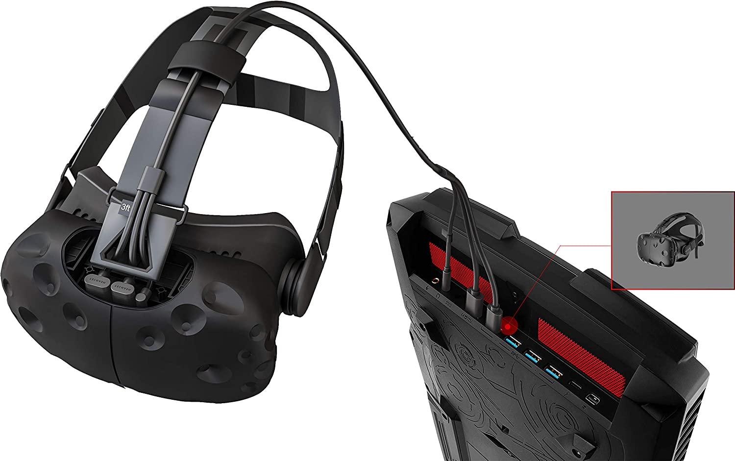 backpacks for laptop and htc vive Skywin 3-in-1 VR Backpack Cable