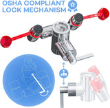 Skywin Eye Wash Station Osha Approved - Fast Activating Faucet Mounted Eye Wash Station Sink Attachment - 1x Continuous Flow Eyewash Station,3X Common Sink Adapters,2X Inspection Tags,1x Eye Wash Sign