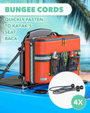 Skywin Kayak Cooler Behind Seat - Waterproof Kayak Seat Back Cooler for Kayaks - Compatible with Lawn-Chair Style Seats, Kayak Accessories Stores Drinks and Keeps Them Cool All Day Kayaking