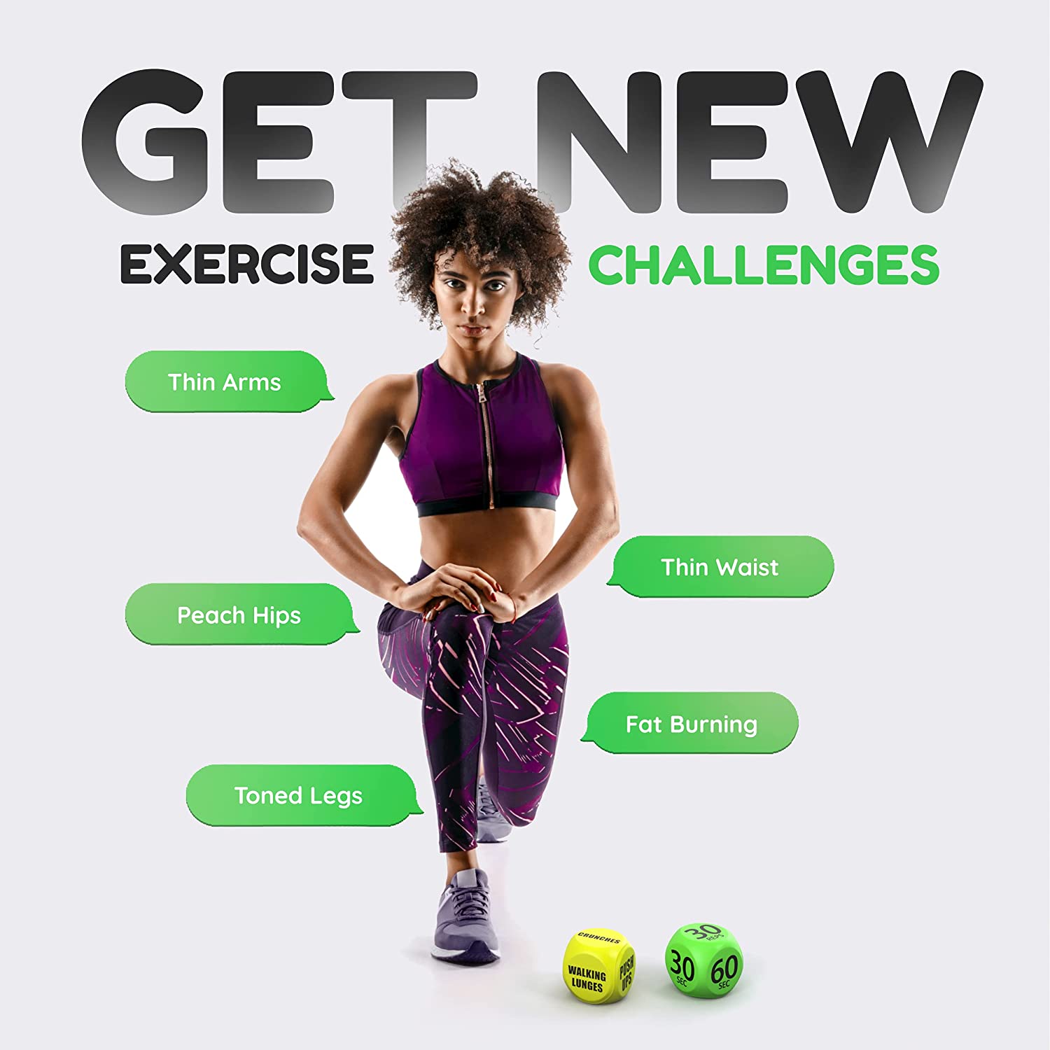 Skywin Workout Dice - Fun Exercise Dice for Solo or Group Classes