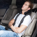 Skywin Sleeping Support and Chin Strap - Ergonomic Head Neck Shoulder and Arm Stabilizing Pillow - Folding Compact Sleep Support Helps Rest and Relaxation During Long Flights and Office Naps (Black) (USED - Like New!)