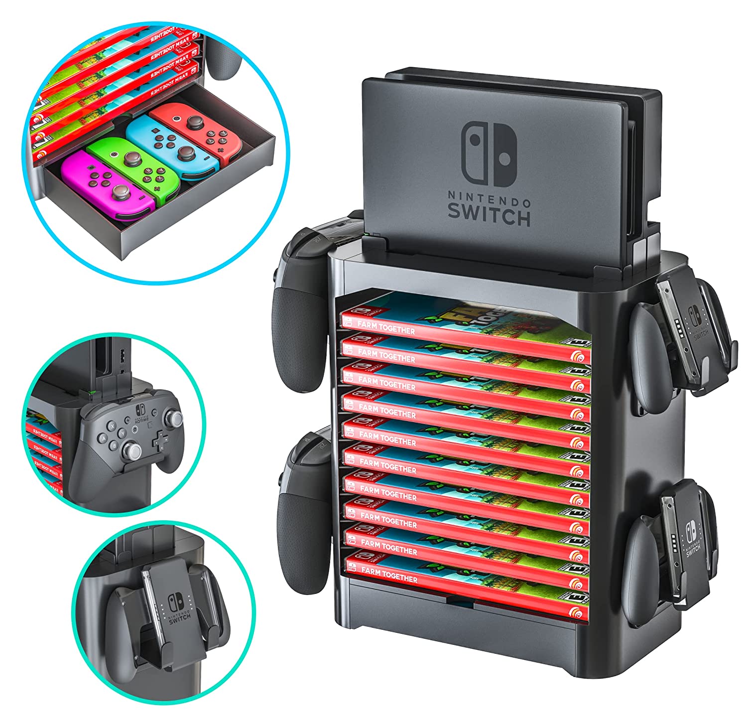 Nintendo Switch wimax home 02 Skywin Game Storage Tower for Nintendo Switch - Nintendo