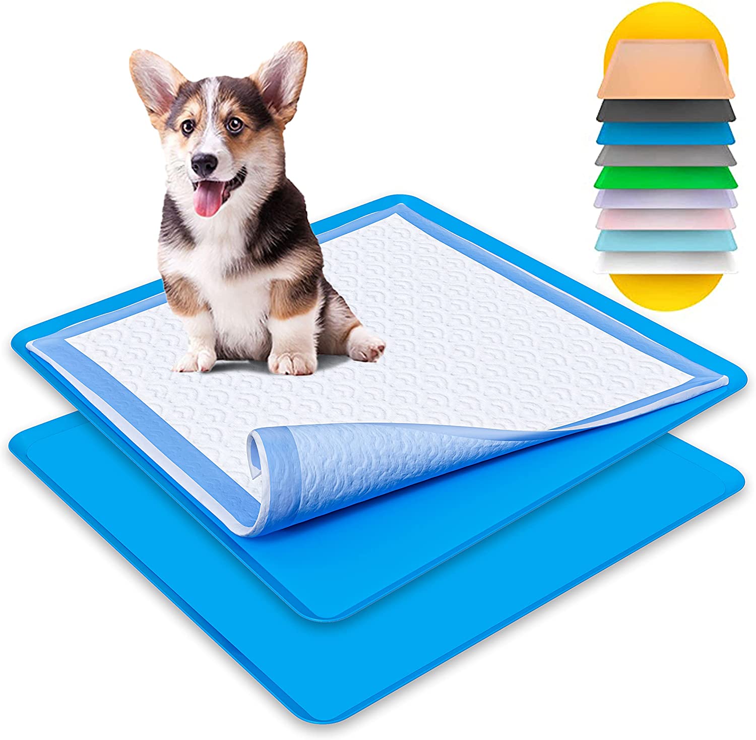 Skywin Puppy Pad Holder Tray No Spill Pee Pad Holder for Dogs Pee Skywin Design