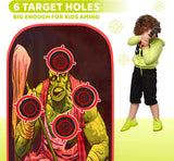 Skywin Shooting Target for Nerf with Catch Net - Practice Zombie Targets for Shooting - Compatible with Nerf Targets for Kids (Zombie)