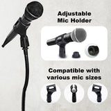 Skywin Goose Neck Mic Holder - Desk Mic Stand and Desktop Mic Stand with Secure and Strong Mic Support, Adjustable Position for Various Uses